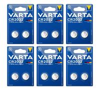 VARTA Lot de 6 blisters de 2 Piles Lithium 6032 CR 2032