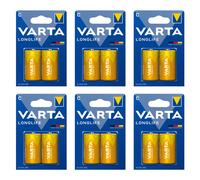 VARTA Lot de 6 Blisters de 2 Piles Longlife 4114 Baby C LR14