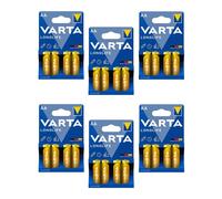VARTA Lot de 6 Blisters de 4 Piles Longlife 4106 AA Mignon LR6
