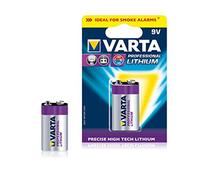 Varta Max Tech - Long Life - High Energy - Professional Lithium Mignon AA, Micro AAA 9 V E-Block, Mono D Baby C/Neu & OVP sous Blister 1 x Bloc Lithium 9 V