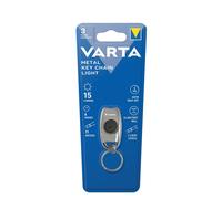 VARTA Métal Clé Chaîne Lumière 16603 LED 15 Lm 2X Cr2016 batteries Inclus Neuf