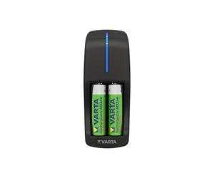 Varta - Mini-chargeur + 2 piles AA rechargeables 2100mAh
