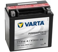 Varta Motorbike Battery Powersports AGM YTX14-4/YTX14-BS