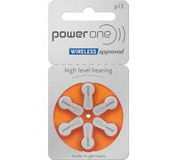 Varta P13 PowerOne Lot de 6 Piles auditives Type 13 Orange 1,45 V PR 48
