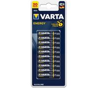 Varta Pile alcaline ENERGY LR03 (AAA) 1,5 V Pack de 30