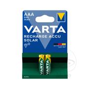 VARTA Petit jeu de batterie solaire rechargeable AAA