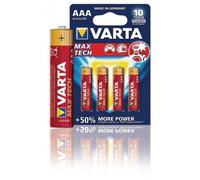 VARTA Pile alcaline AAA 1.5 V Max Tech 4-Blister