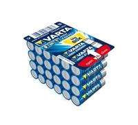 Varta Pile Alcaline AAA LR03 1.5V - Dimensions 44.5mm x 10.5mm - Conditionnement Blister de 24 Piles à Usage Unique - Facteur de Forme Cylindrique