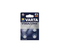 Varta Pile Alcaline LR44 - Blister de 4 unités - 1.5V - 130mAh - Dimensions 11.6x5.4x11.6mm - Technologie Alcaline - Référence 04276-101-404