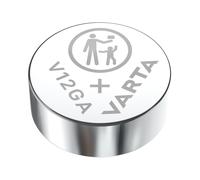 Varta Pile Bouton Alcaline V12GA (LR43) 1.5V 80mAh Ø11.6mm x 4.2mm - Technologie Alcaline, Tension 1.5V, Capacité 80mAh, Poids 1.52g, Blister