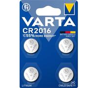 VARTA Pile Bouton Lithium CR2016 - Blister de 4