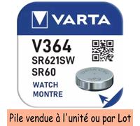 VARTA - Pile bouton pour montre : V390 SR54 SR1130SW Oxyde d'Argent 1,55V 80 mAh