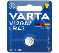 VARTA Pile électronique alcaline LR43 V12GA blister de 1