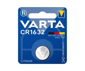 Varta Pile Lithium CR1632 3V 135mAh - Pile Bouton Unique, Dimensions 16mm x 3.2mm, Technologie Lithium, Packaging Blister, Poids 1.8g