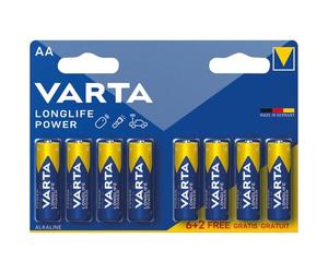 VARTA Pile LR06 high energy 6 +2 piles gratuites sur carte