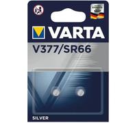 Varta Pack de 2 Piles Montres Oxyde d'Argent V377 SR66