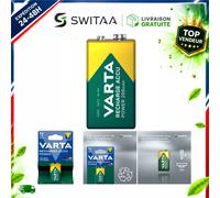 VARTA Pile Rechargeable 9V Bloc NiMH 200 mAh Prête à l'emploi