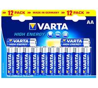 VARTA Piles AA, lot de 12, Longlife Power, Alcalines, 1,5V, pour jouets, souris sans fil, lampes de poche, Made in Germany