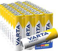 VARTA Piles AA, lot de 30, Energy, Alcalines, 1,5V, emballage recyclé à 80%, pour des besoins de base simples, Made in Germany