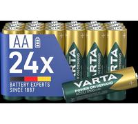 VARTA Piles AA, rechargeables, lot de 24, Recharge Accu Power on Demand, batterie rechargeable, 2100 mAh Ni-MH, sans effet mémoire, préchargées, prêtes à l'emploi