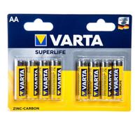 Varta piles AA Superlife R06 1,5V zinc-carbone 8 pièces