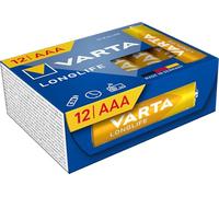 Varta Piles Longlife AAA LR3 Alcaline 1,5 V Pack de 12