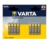 Varta piles AAA Superlife R03 1,5V zinc-carbone 8 pcs