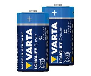 Varta Piles alcalines au manganèse Varta, taille internationale : LR14 Quantité:2