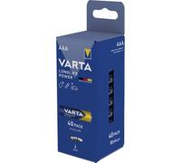 VARTA Piles alcalines Micro AAA LR03 1.5V Longlife Power Shrinkwrap (4-Pack) | Paquet (4 pièces)