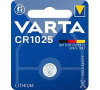 VARTA Piles Bouton CR1025, lot de 1, Lithium Coin, 3V, emballage sécurisé pour les enfants, pour petits appareils électroniques - clés de voiture, télécommandes, balances