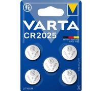 Varta Piles Bouton CR2025 5 Pièces Lithium 3V Montres Industriel Universel