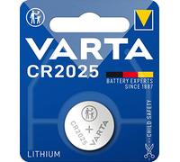 VARTA Piles Bouton CR2025, lot de 1, Lithium Coin, 3V, emballage sécurisé pour les enfants, pour petits appareils électroniques - clés de voiture, télécommandes, balances