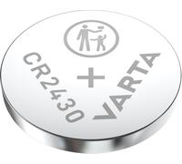 VARTA Piles Bouton CR2430, lot de 1, Lithium Coin, 3V, emballage sécurisé pour les enfants, pour petits appareils électroniques - clés de voiture, télécommandes, balances