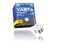 VARTA Piles Bouton V13GA/LR44, lot de 10, Power on Demand, 1,5V, pour jouets, calculatrices, appareils de mesure, compact avec une longue durée de vie et des hautes performances