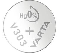 VARTA Piles Bouton V303/SR44 oxyde d'argent, lot de 1, Silver Coin, 1,55V, pour petits appareils électroniques - montres, clés de voiture, télécommandes, balances