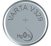 VARTA Piles Bouton V329/SR731 oxyde d'argent, lot de 1, Silver Coin, 1,55V, pour petits appareils électroniques - montres, clés de voiture, télécommandes, balances