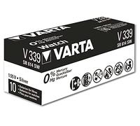 VARTA Piles Bouton V339/SR614 oxyde d'argent, lot de 1, Silver Coin, 1,55V, pour petits appareils électroniques - montres, clés de voiture, télécommandes, balances