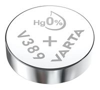 VARTA Piles Bouton V389/SR54 oxyde d'argent, lot de 1, Silver Coin, 1,55V, pour petits appareils électroniques - montres, clés de voiture, télécommandes, balances