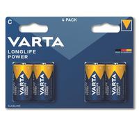 Pack de 4 piles alcalines Varta Longlife Power C 1,5V