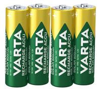 VARTA Piles Rechargeables AA, Lot de 4, Recharge Accu Solar, 800 mAh Ni-MH, prêtes à l'emploi, développées pour Les Lampes solaires de Jardin