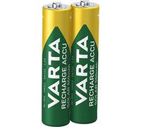 VARTA Piles rechargeables AAA, lot de 2, Recharge Accu Solar, 550 mAh Ni-MH, prêtes à l'emploi, développées pour les lampes solaires de jardin