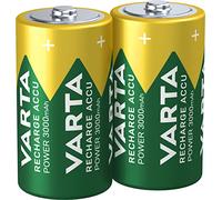 VARTA Piles rechargeables C Baby, lot de 2, Recharge Accu Power, 3000 mAh Ni-MH, sans effet mémoire, préchargées, prêtes à l'emploi