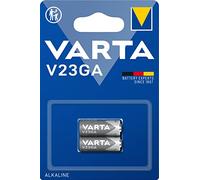VARTA Piles V23GA alcalines, lot de 2, Alkaline Special, 12V, pour télécommandes, systèmes d'alarme, ouvre-portes de garage, caméras, compactes, longue durée de vie et hautes performances