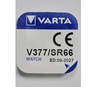 VARTA pour type : montre v377 tension : 1,55 v taille : 2,6 mm-diamètre : 6,8 mm sous blister pDA-pun
