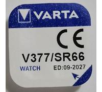 Varta Pile bouton V377/SR 66 Primary Silver (Niox) 1,55 V 24 mAh non rechargeable