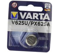 Varta Primary V 625 U / PX 625 A Bouton Alcalin Pile Alcaline 1,5V Non Rechargeable - Piles (alcalines, 1,5 V, 200 mAh, 15,5 mm, 15,5 mm, 6,2 mm) [Classe d'efficacité énergétique A]