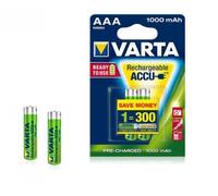 Varta Professional Lot de 2 piles rechargeables Ni-Mh Micro AAA 1,2 V/1000 mAh