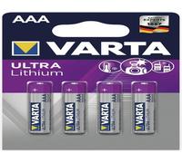 Micro-Pile Varta Lithium (AAA) Lot de 4