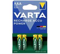Varta Batterie rechargeable Ready2Use HR03 (AAA) Hybride NiMH – Lot de 4