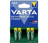 Varta RECH.AC.PowerAAA550mAh Bli 4 Pile rechargeable LR3 (AAA) NiMH 550 mAh 1.2 V 4 pc(s)